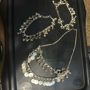 Belly dancer lot with necklace and 2 bracelets